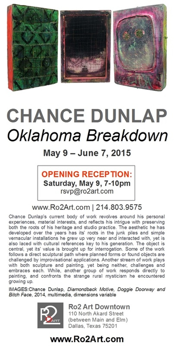 Chance Dunlap: Oklahoma Breakdown - on view at Ro2 Art Downtown Dallas - more info ro2art.com